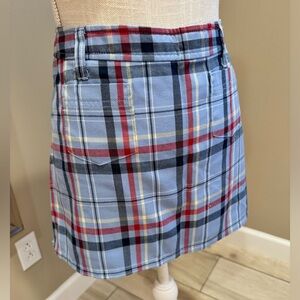 ABERCROMBIE & FITCH Blue Plaid Mini Skirt